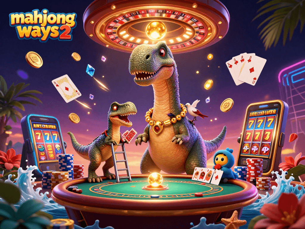 Experience mahjong ways 2 with vivid 3D animation featuring dynamic casino elements and vibrant colors.