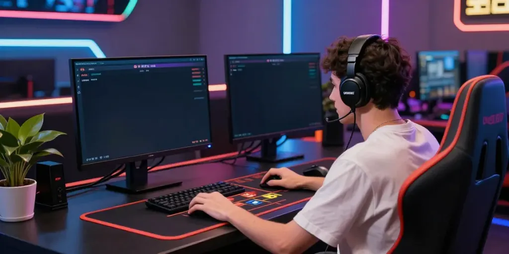 Exciting gameplay on debet.com showing a user immersed in a live casino experience.