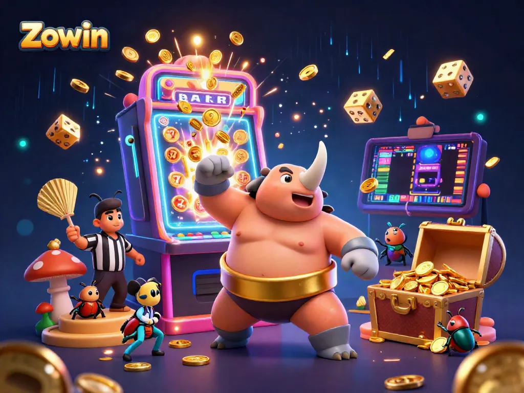 Zowin offers a thrilling casino experience with dynamic gambling elements and vibrant characters.